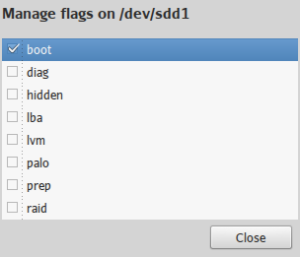 Manage flags on -dev-sdd1_004